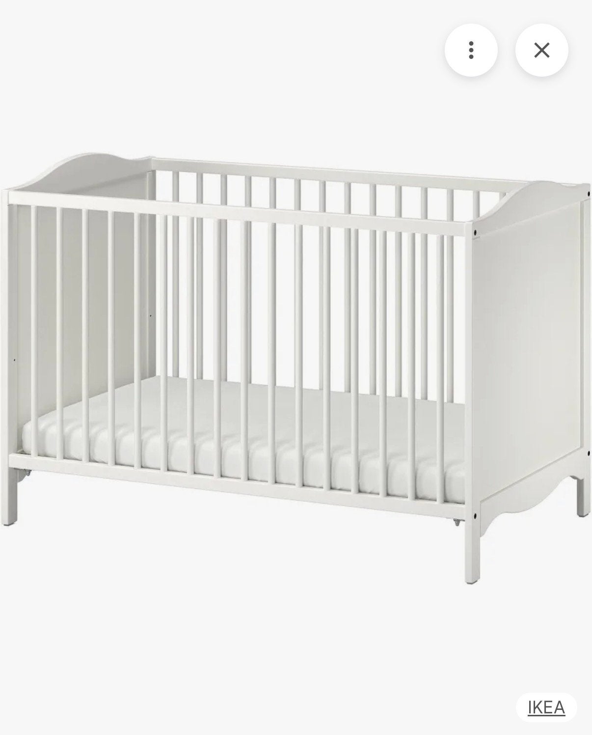 Babybed Ikea wit, Kinderen en Baby's, Babywiegjes en Ledikanten, Ophalen, Nieuw, Ledikant