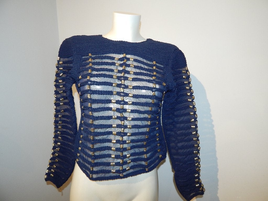 Balmain x H&M trui voile delen touw look gouden delen S, Zo goed als nieuw, Maat 36 (S), Balmain, Verzenden