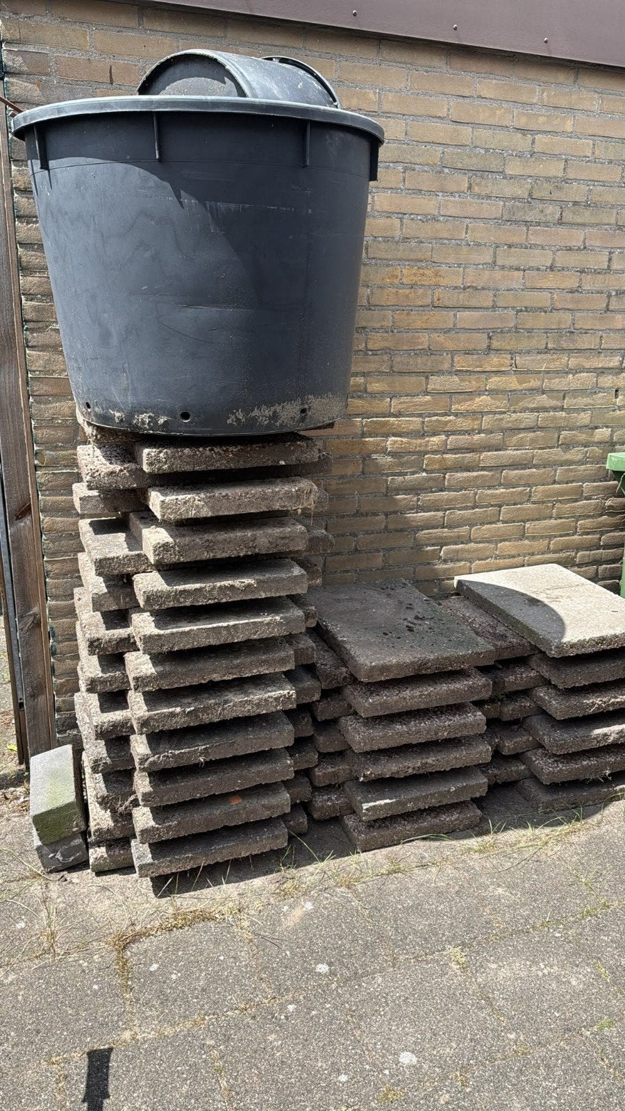 Grindtegels 6040 zsm ophalen, Tuin en Terras, Ophalen, Gebruikt, Beton, Terrastegels