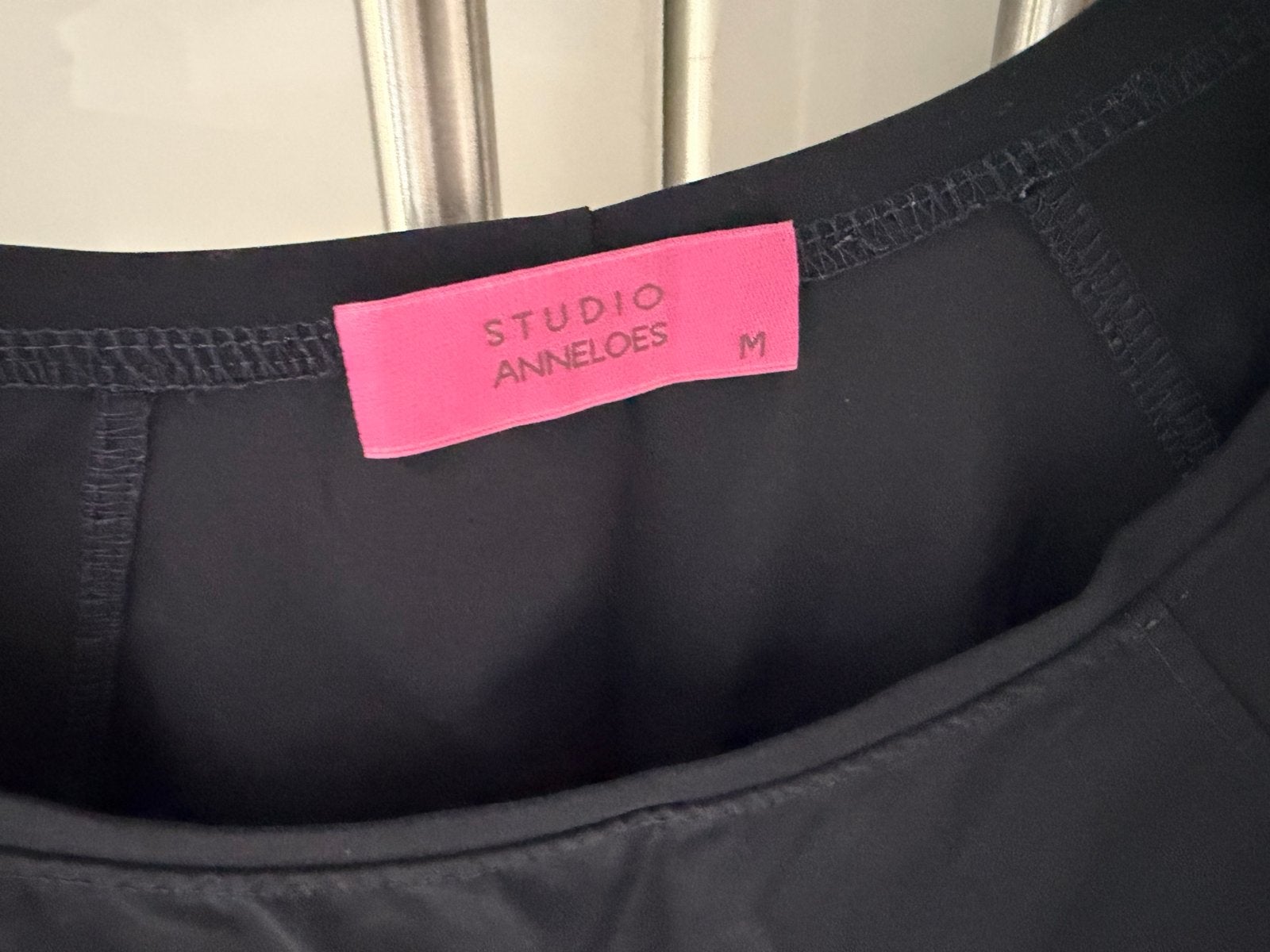 Studio Anneloes zwarte top met lange mouwen, Maat 38/40 (M), Zwart, Ophalen of Verzenden, Zo goed als nieuw