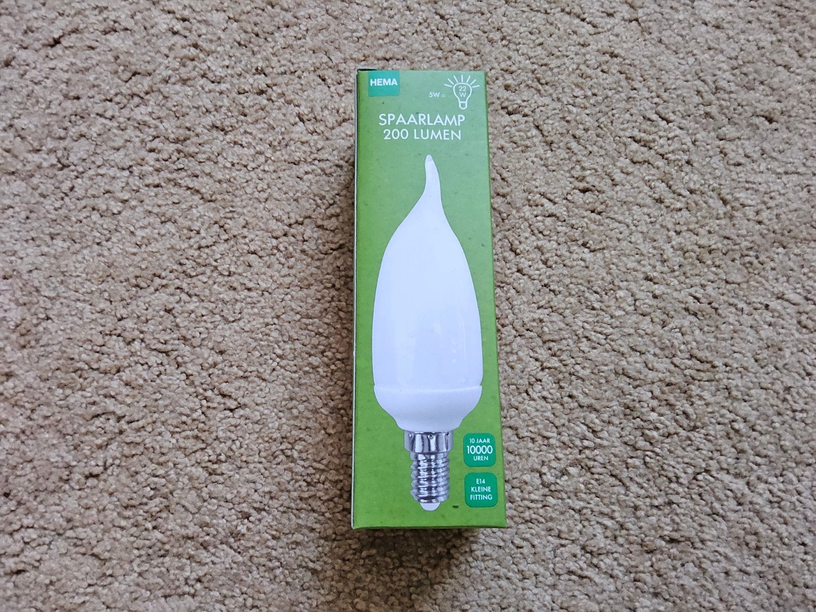 Hema spaarlamp 3W E14 kleine fitting 200 lumen, Huis en Inrichting, Ophalen of Verzenden, Nieuw, E14 (klein), Overige merken