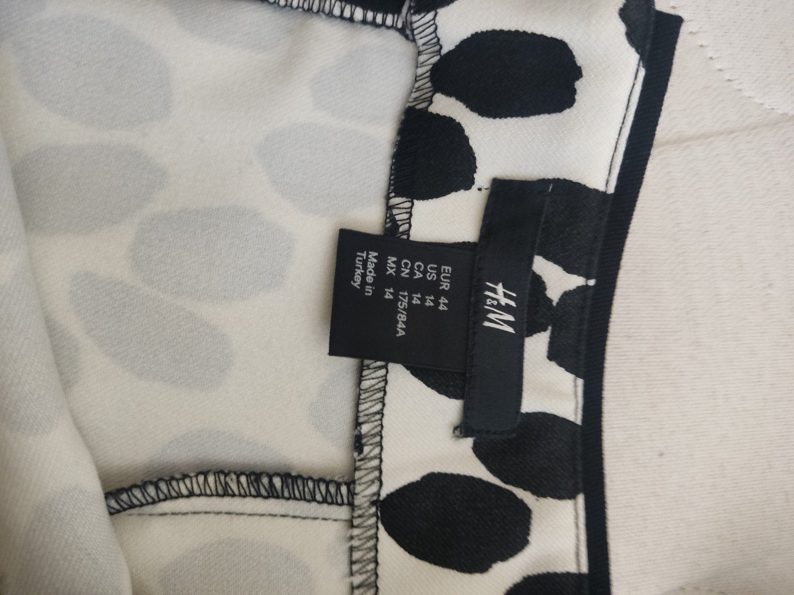 H&M Rok met stippenpatroon - Maat 44 (L), Ophalen, H&M, Meerkleurig, Maat 42/44 (L)