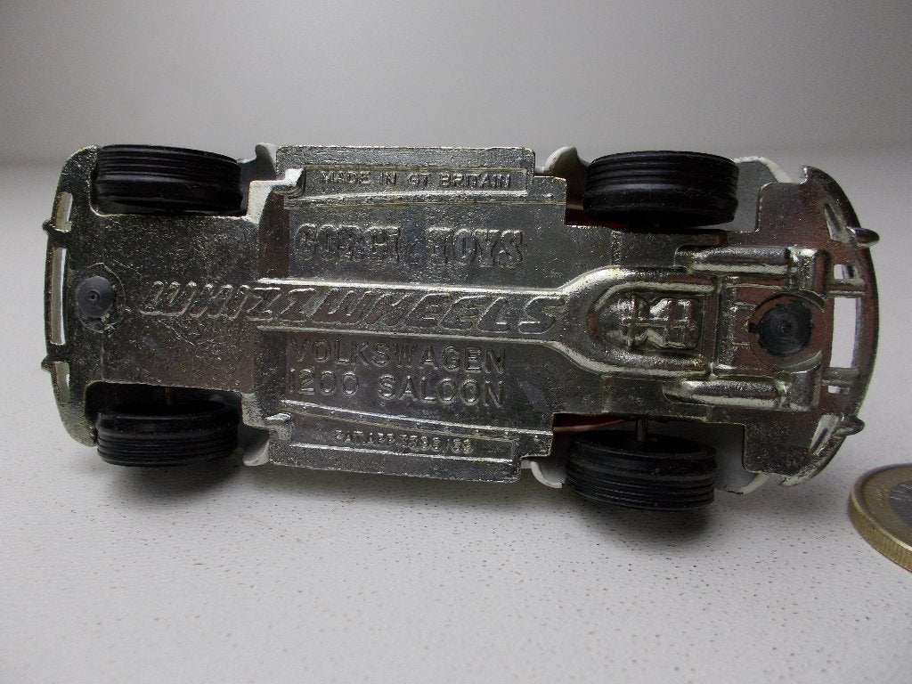 1970 Corgi Toys 373 VOLKWAGEN 1200 SALOON "POLICE" Igst. (C), Hobby en Vrije tijd, Modelauto's | 1:43, Ophalen of Verzenden, Zo goed als nieuw