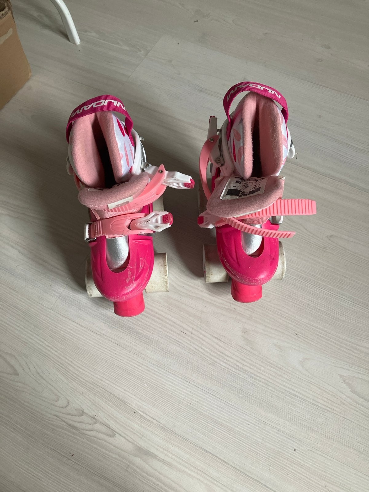 Roze verstelbare rolschaatsen voor kinderen, maat 25-28, Ophalen, Verstelbaar, Gebruikt, Kinderen