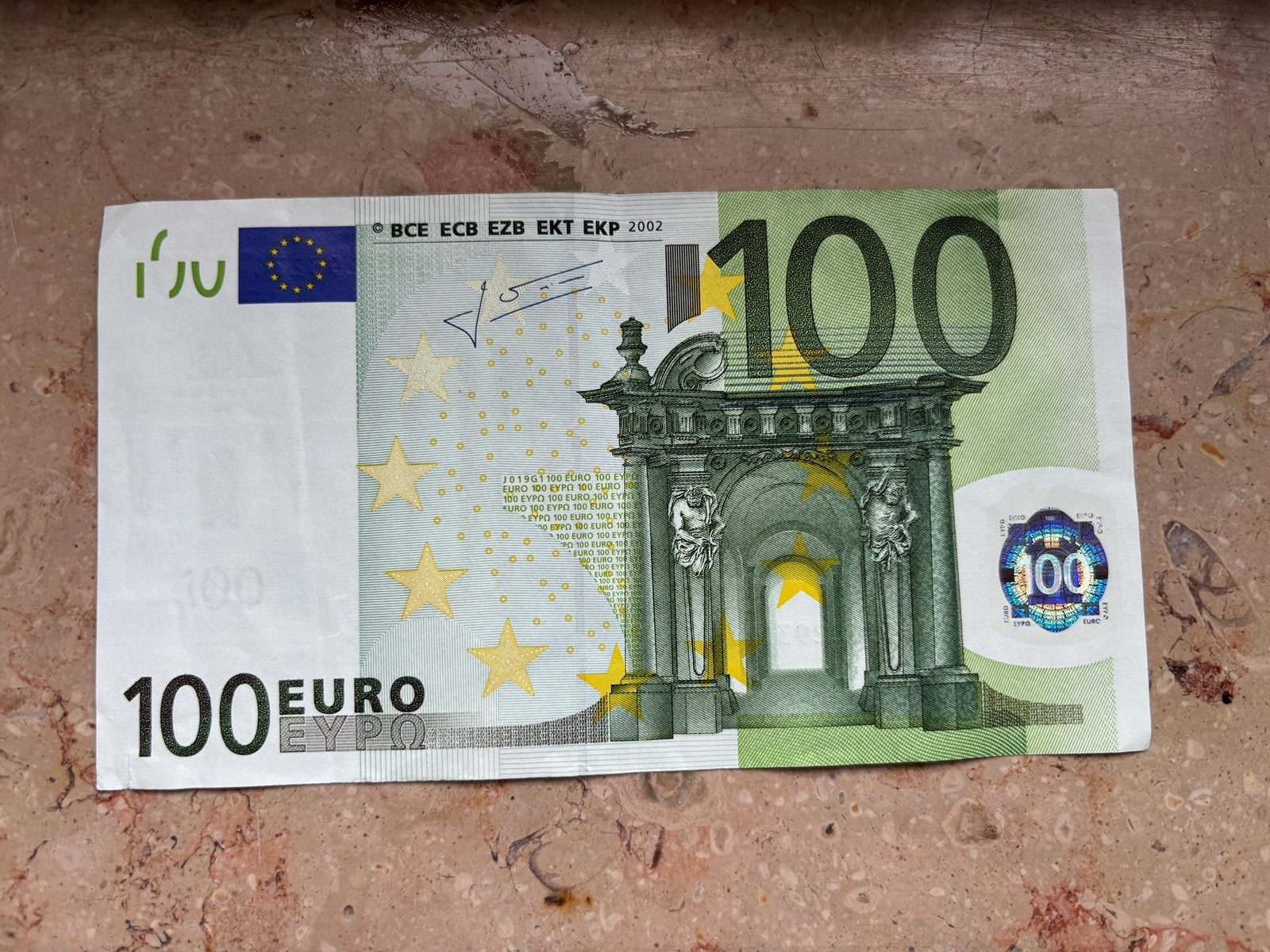 100 euro biljet - Italië, Postzegels en Munten, Bankbiljetten | Europa | Eurobiljetten, Ophalen of Verzenden, Italië, 100 euro