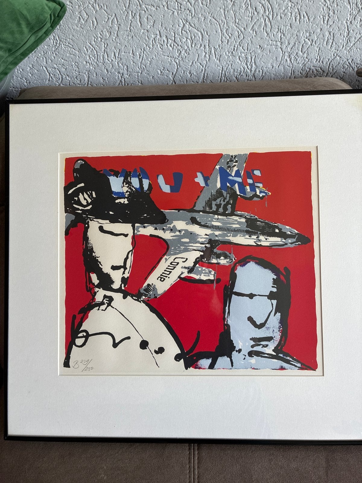 Herman Brood - You & Me - Zeefdruk, gesigneerd, Antiek en Kunst, Ophalen, Figuren, Papier/karton, Zeefdruk