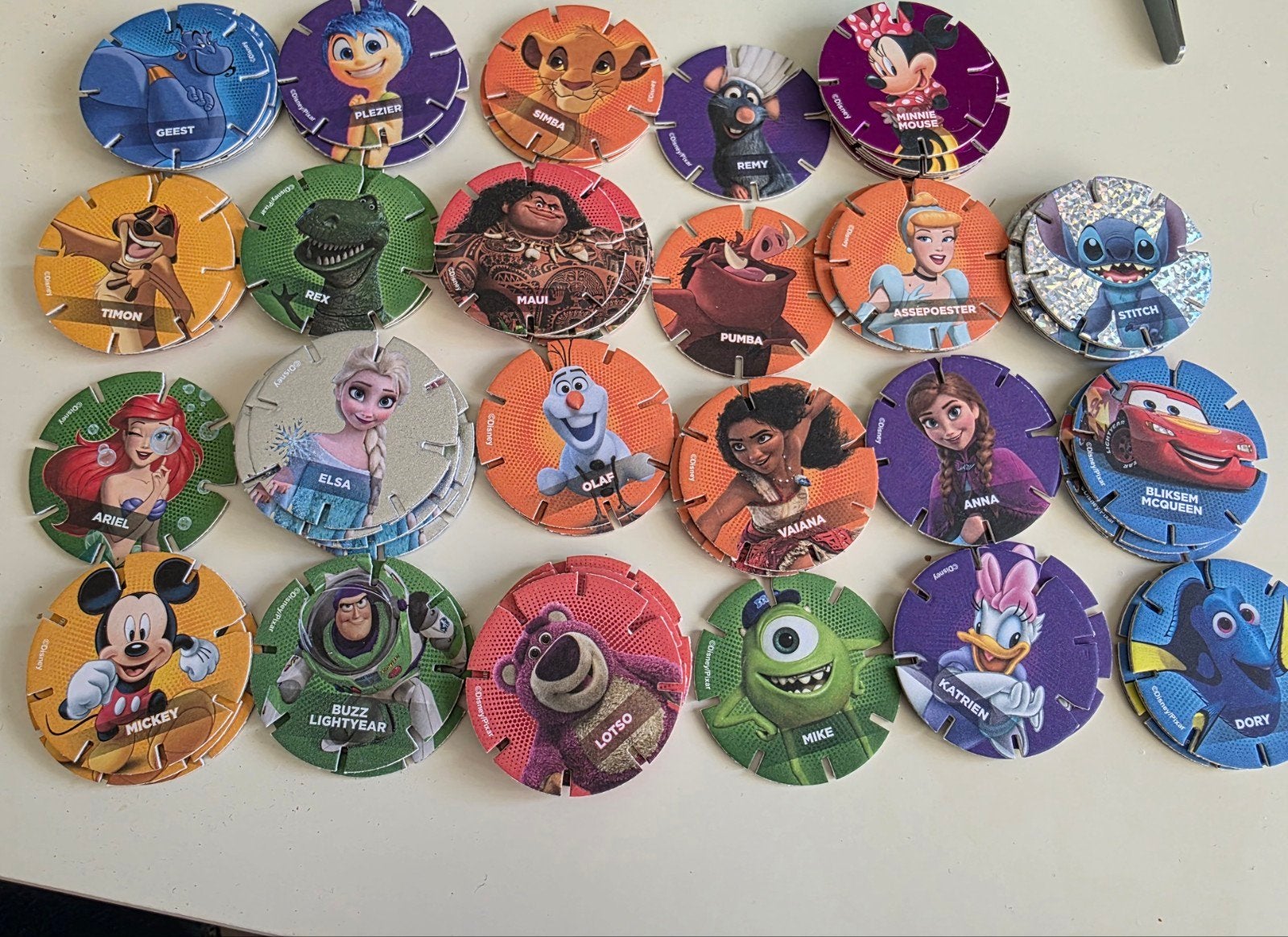 Disney Flippo's / Tazos - Diverse Figuren, Ophalen of Verzenden, Overige figuren, Gebruikt, Overige typen