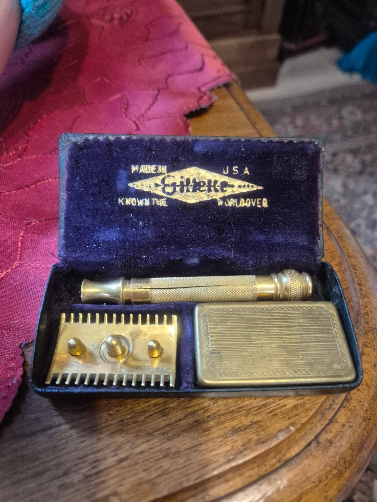 Antieke Gillette Scheerset in Originele Doos, Ophalen of Verzenden