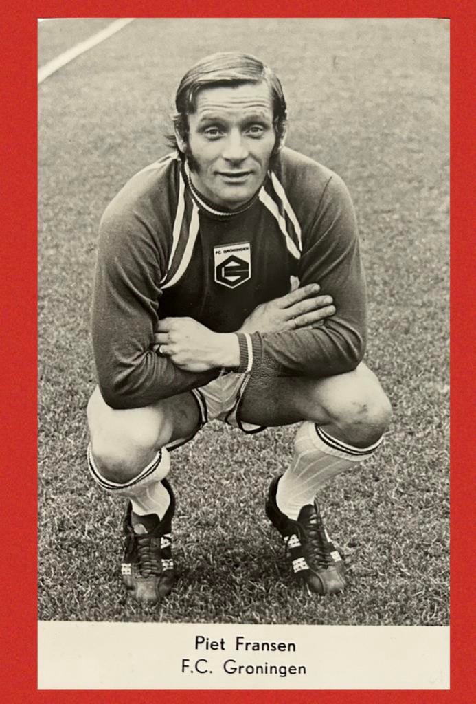 Piet Fransen - FC Groningen - Spelerskaart - Piet Bouts, Ophalen of Verzenden, Zo goed als nieuw, Overige binnenlandse clubs, Spelerskaart