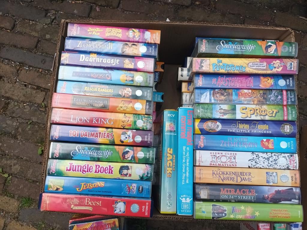 Grote collectie kinder VHS banden Disney en meer, Alle leeftijden, Ophalen of Verzenden, Gebruikt, Overige genres