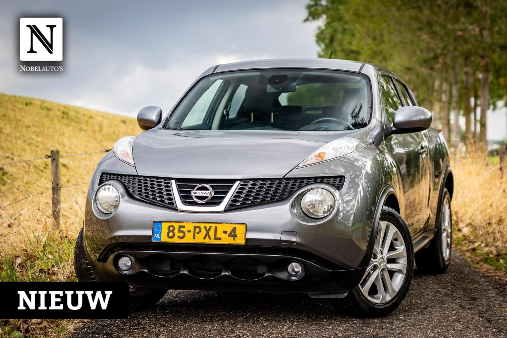 Nissan Juke 1.6 Acenta|Nap|Camera|Trekhaak|Stoelverwarming, Euro 5, 4 cilinders, Met garantie (alle), 49 €/maand