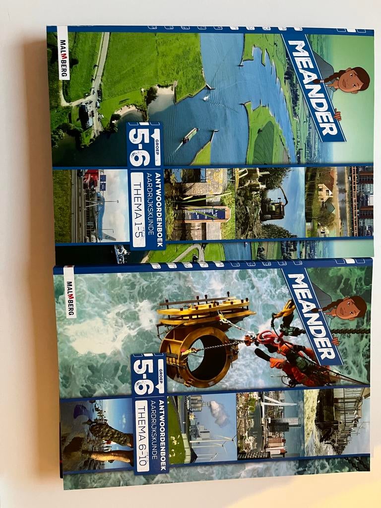 Antwoordboeken Naut, Meander, Brandaan - Groep 5-8, Boeken, Schoolboeken, Ophalen, Zo goed als nieuw, Overige niveaus, Aardrijkskunde