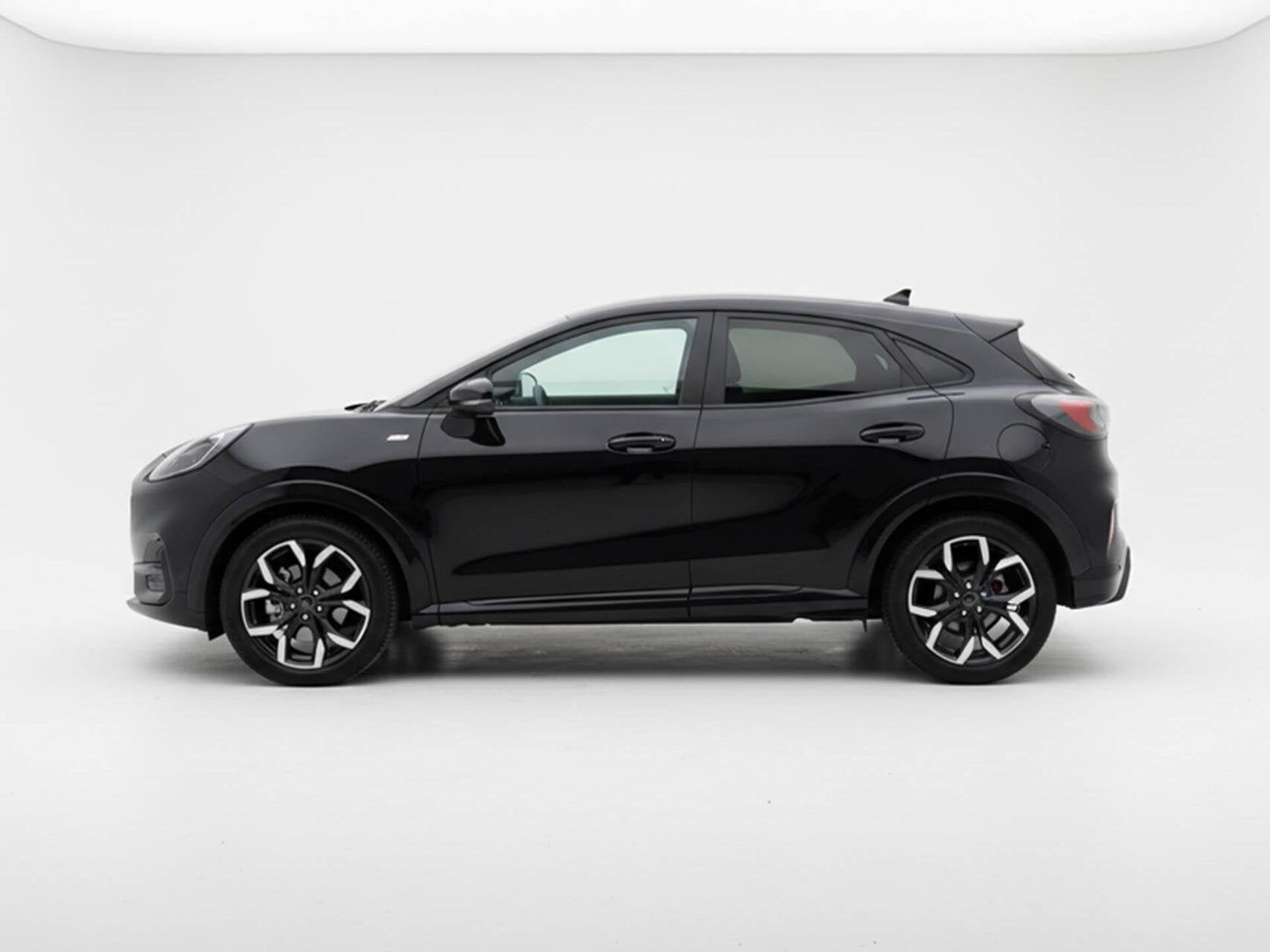 Ford Puma 1.0 EcoBoost 125pk Hybrid ST-Line X | Half leder |, Voorwielaandrijving, 125 pk, Leder en Stof, Zwart