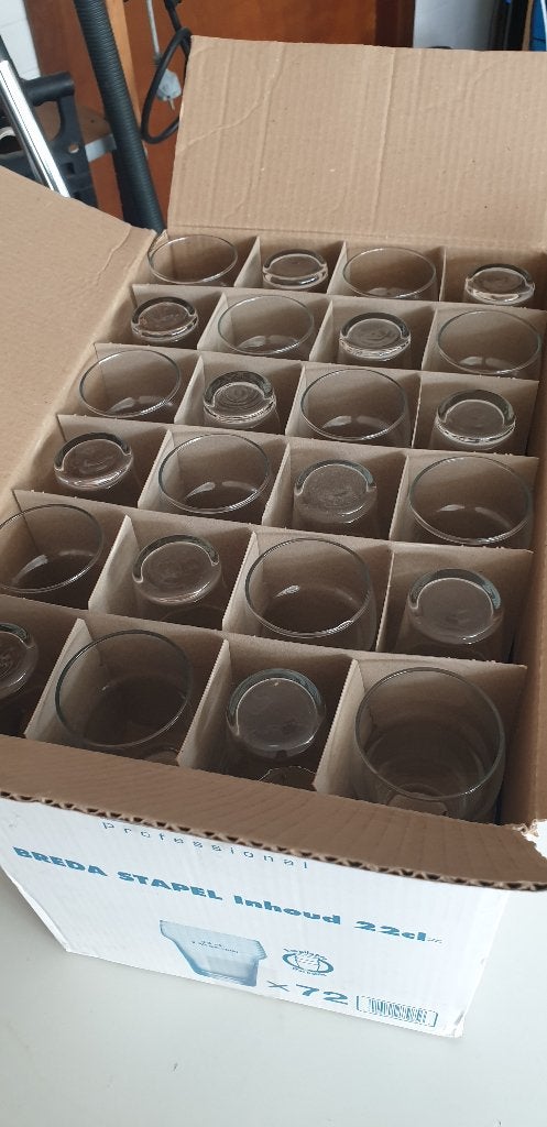 Bierglazen stapel 22cc, Ophalen, Nieuw, Bierglas