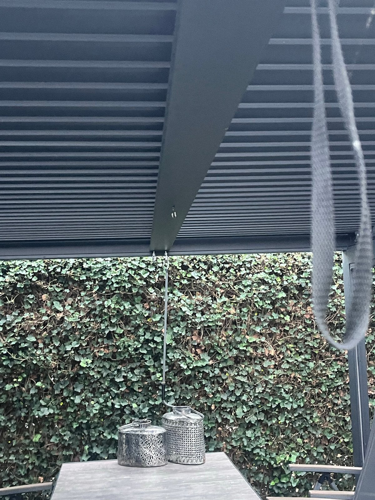 Aluminium Veranda 3x4 mtr lammelen + 2 screens, Tuin en Terras, Ophalen, Zo goed als nieuw, Veranda
