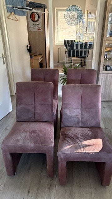 eetkamerstoelen 4 stuks, Huis en Inrichting, Stoelen, Ophalen, Gebruikt, Overige kleuren, Vier