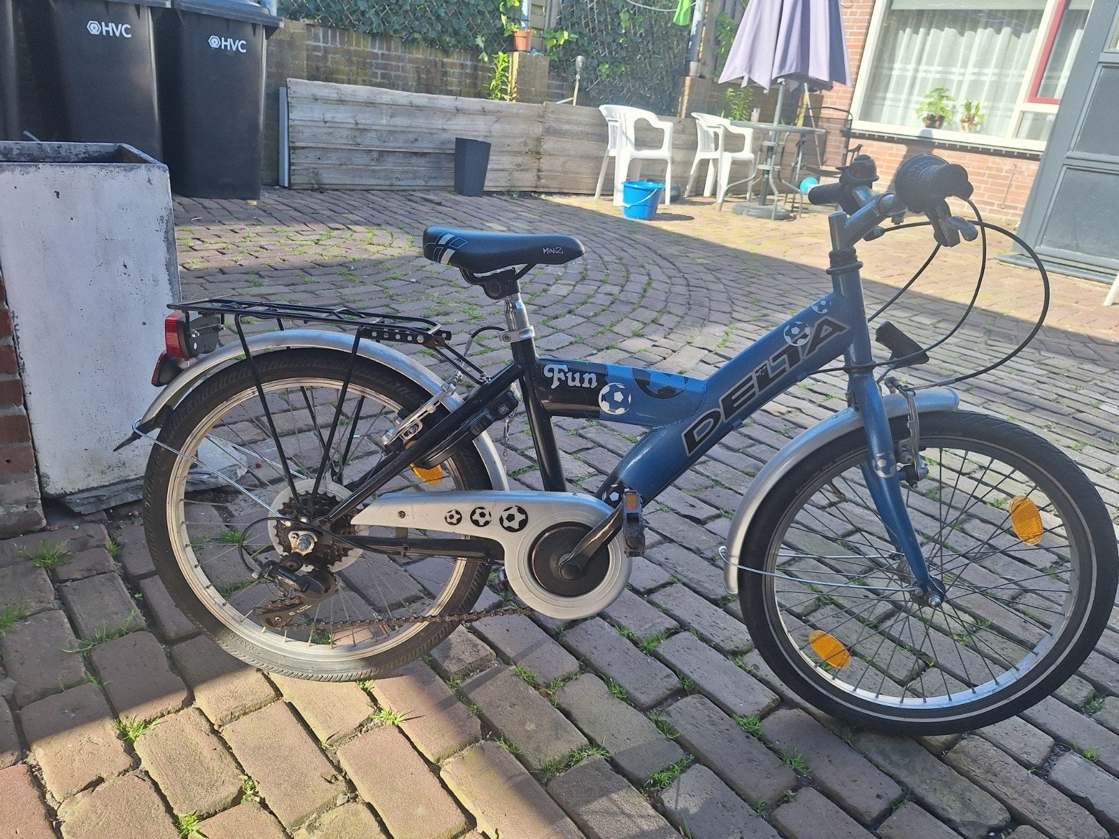 Delta Fun kinderfiets 20 inch - Blauw/Zwart, Ophalen of Verzenden