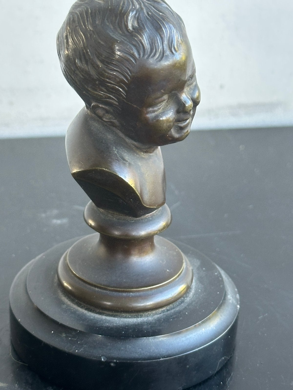 Oud Baby / Peuter borst beeldje naar Houdon 12cm, Ophalen of Verzenden