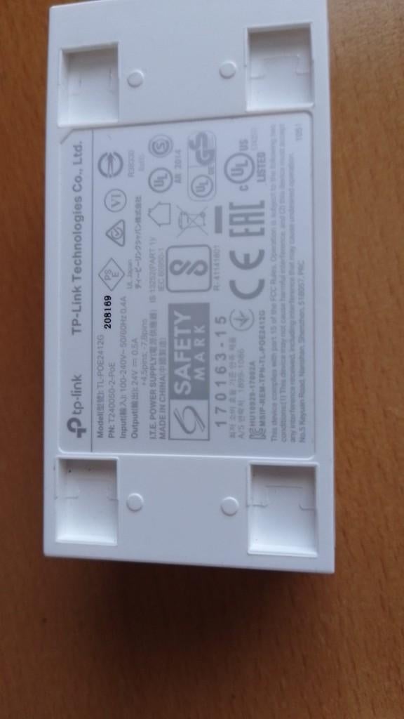 TP LINK  TLPOE2412G, Computers en Software, WiFi-versterkers, Verzenden, Zo goed als nieuw, TPLink