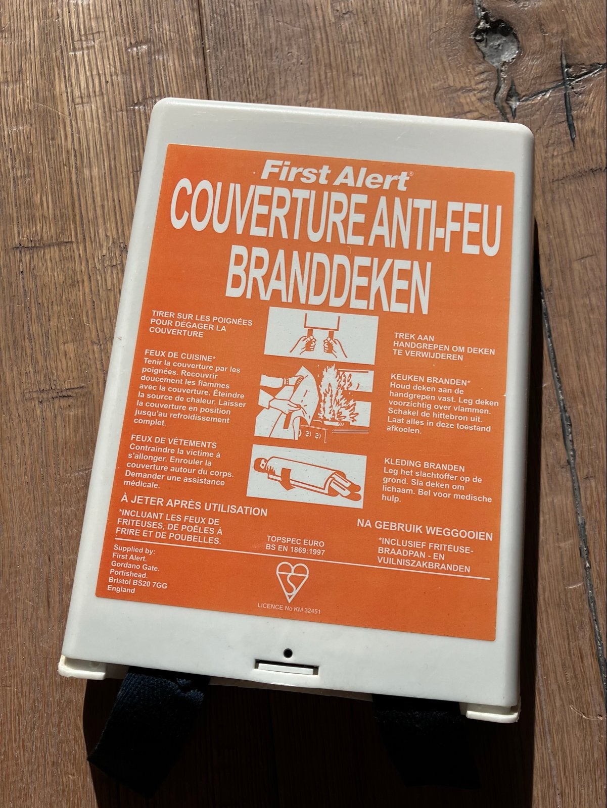 First Alert branddeken / blusdeken, Ophalen, Zo goed als nieuw