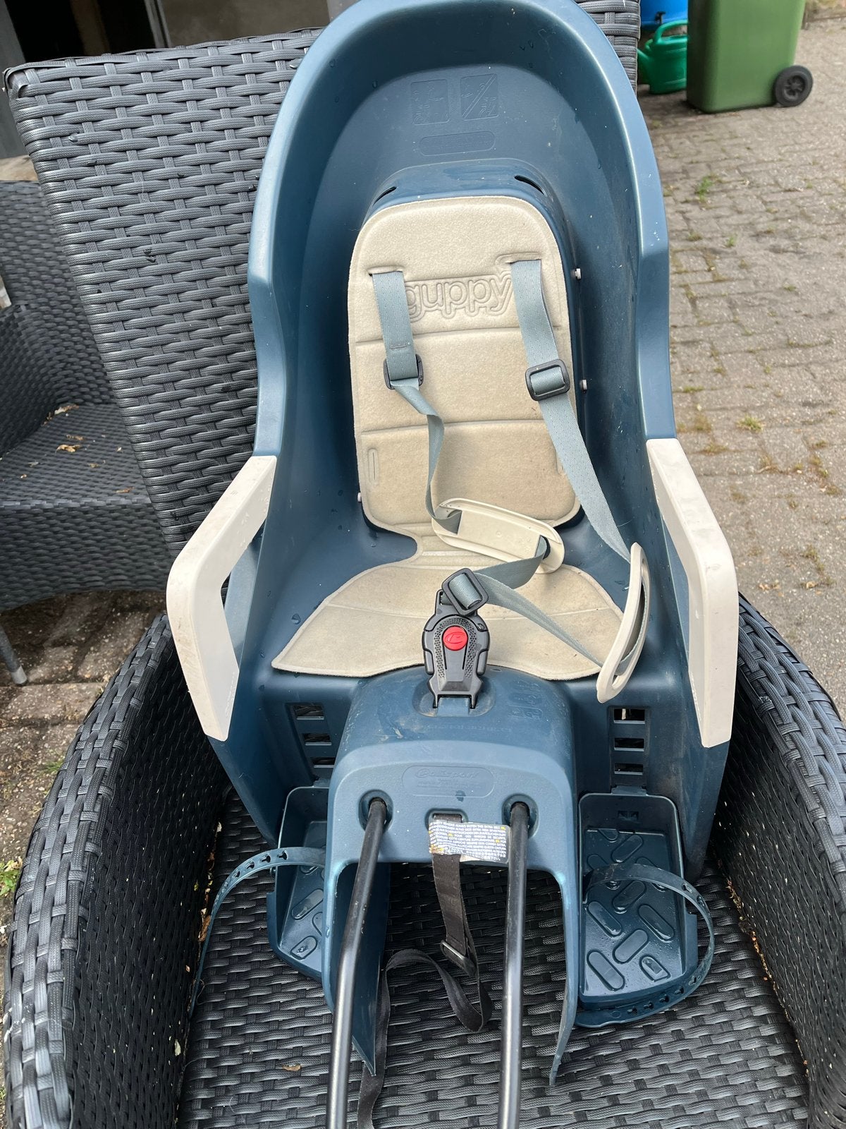 Polisport Guppy Maxi+ Fietszitje Achterop, Achterzitje, Ophalen, 15 t/m 25 kg, Gebruikt