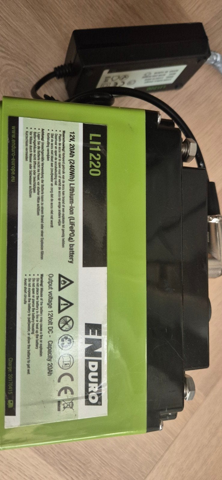 Enduro LI1220 Lithium (LiFePO4) accu 12V 20Ah, Ophalen of Verzenden, Gebruikt