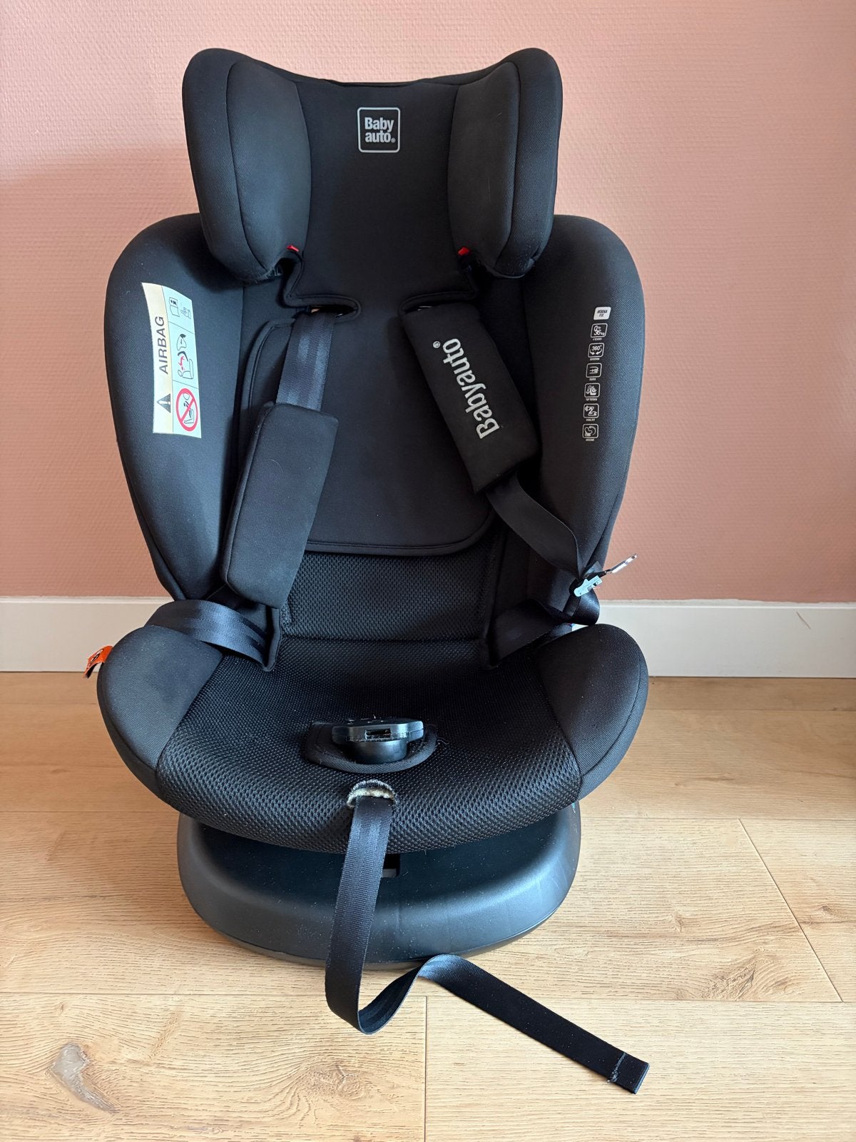 Babyauto Rodia Fix Autostoel 0-36kg met Isofix en 360 rotat, Autogordel of Isofix, Verstelbare rugleuning, Zo goed als nieuw, Ophalen