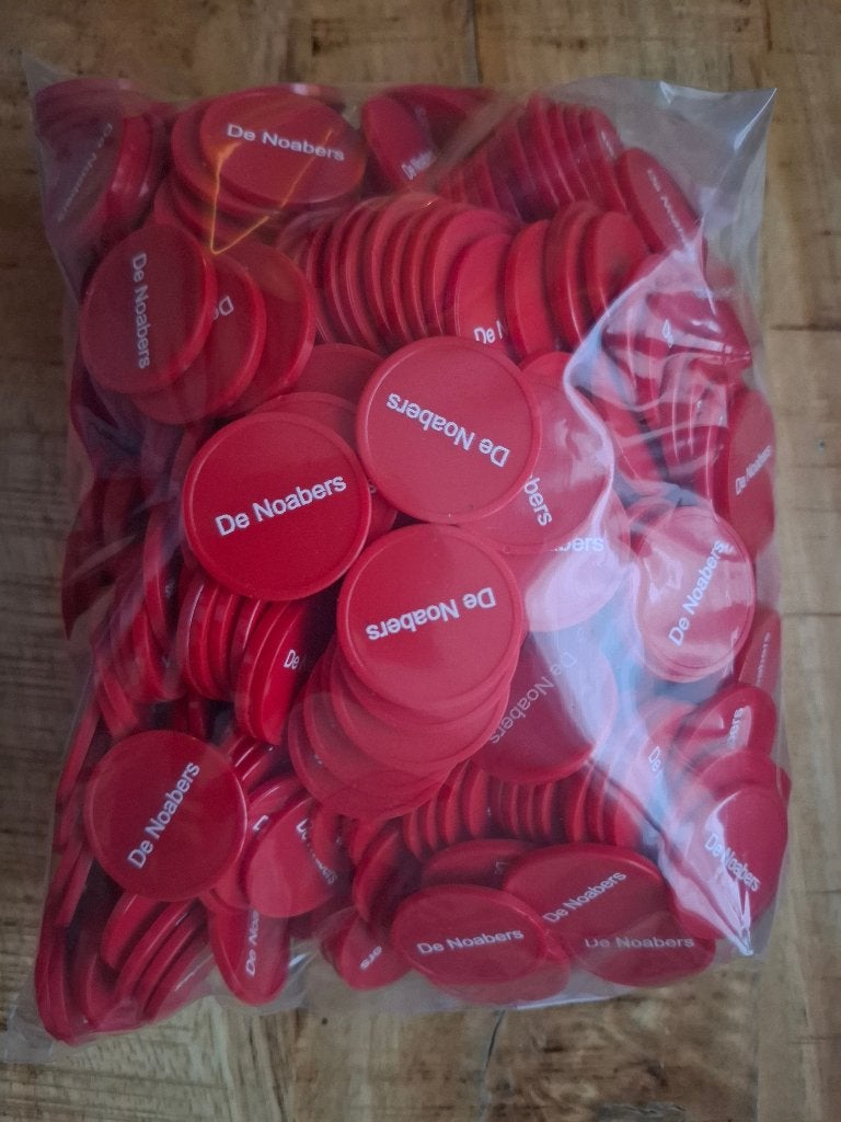 500 losse consumptiemunten , munten, Ophalen of Verzenden, Gebruikt
