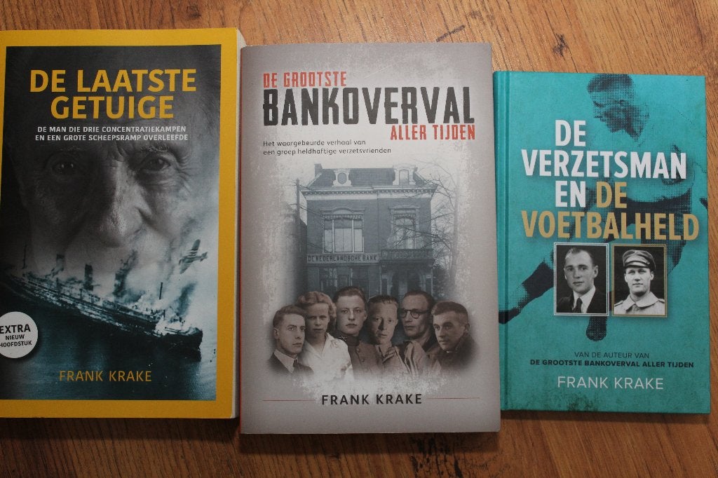 3x Frank Krake: WOII, verzet en waargebeurde verhalen, Zo goed als nieuw, Frank Krake, Overige onderwerpen, Ophalen