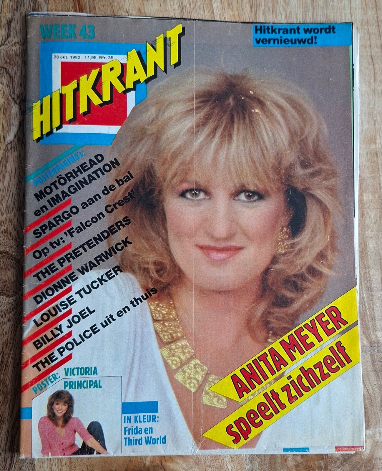 Hitkrant week 43 1982 ( poster Motorhead), Ophalen of Verzenden, 1980 tot heden, Tijdschrift