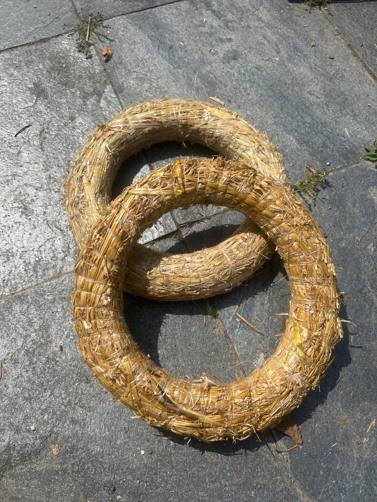 2 Strokransen - Decoratie Krans - DIY Krans, Ophalen of Verzenden, Nieuw, Krans, Natuurlijk materiaal