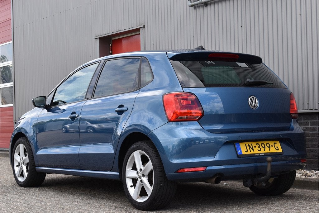Volkswagen Polo 1.2 TSI Comfortline Trekhaak, Cruise, Carpla, Stof, Euro 6, 4 cilinders, Blauw