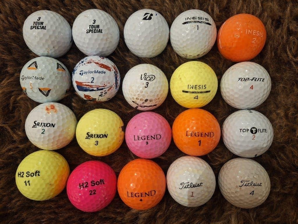 20 x tweedehands merk golfballen, Sport en Fitness, Ophalen of Verzenden, Gebruikt, Bal(len), Overige merken