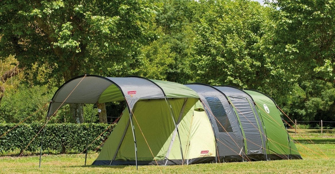 Coleman Cook 6 persoons tent met luifel, Caravans en Kamperen, Tenten, Ophalen of Verzenden, Zo goed als nieuw