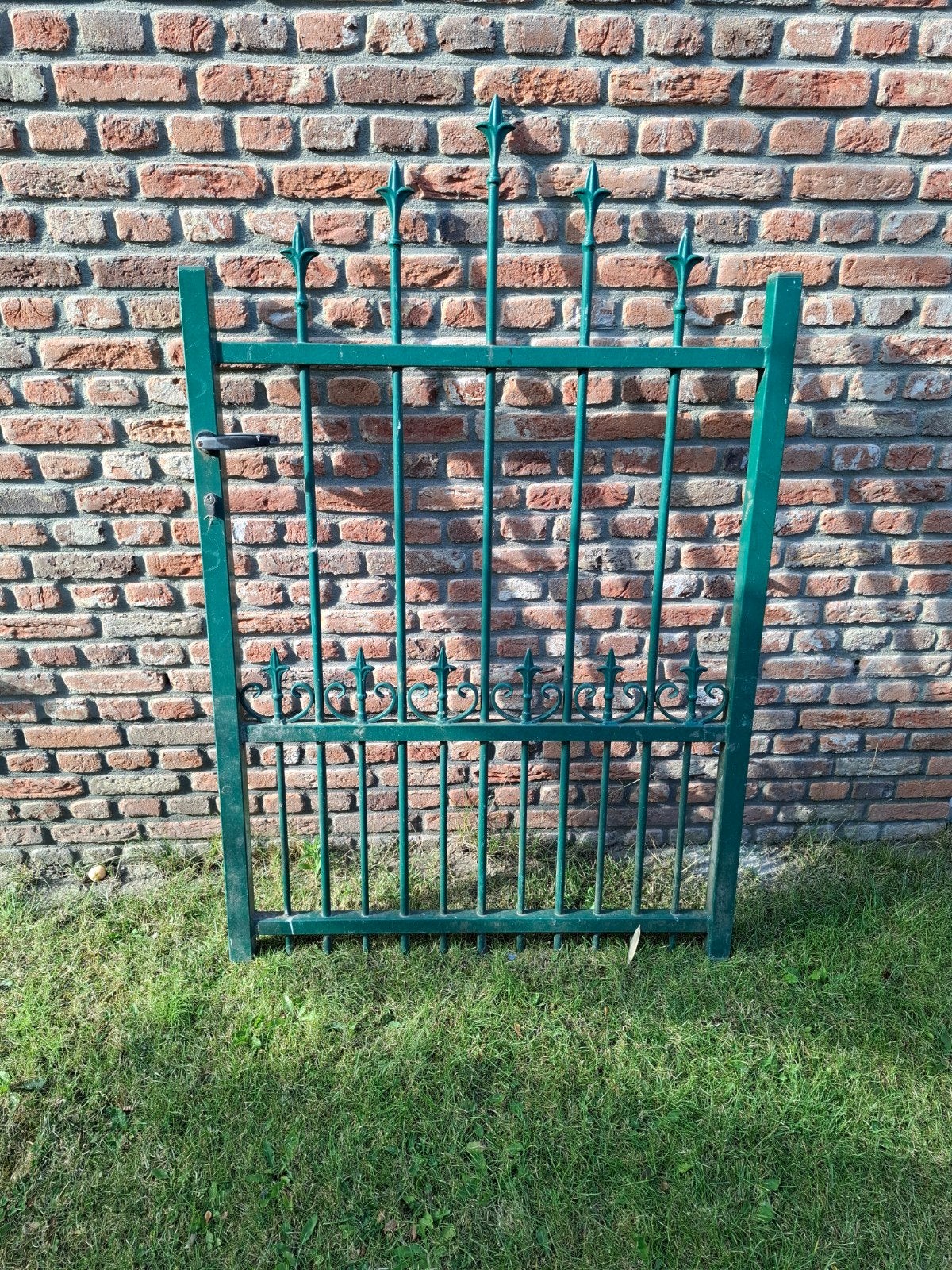 Sierhekwerk deurtje - 117x90 cm - Groen, Ophalen, Gebruikt, IJzer, Sierhekwerk