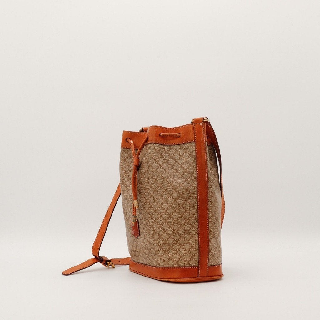 Celine Macadam van Céline 22x28x11 cm bucket tas, Verzenden, Gebruikt, Zwart, Overige typen