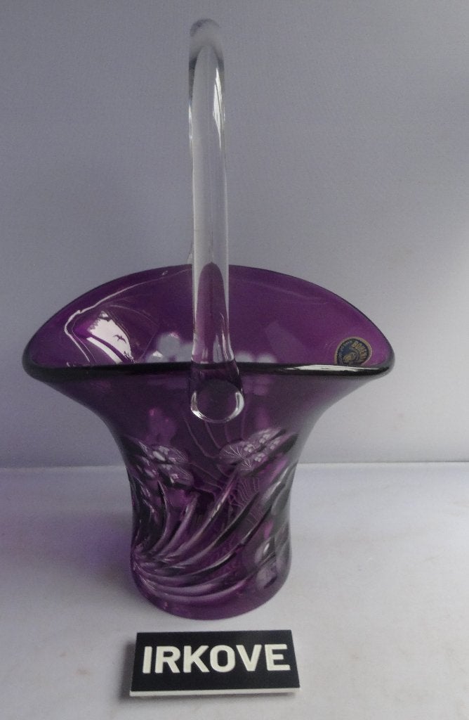 BOHEEMS KRISTAL * MOOI MANDJE * Paars *, Verzenden