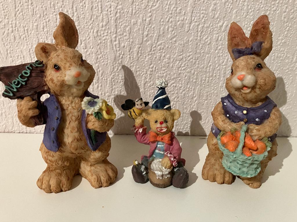 2x (paas)haas en 1x beertje, Ophalen, Nieuw, Dier