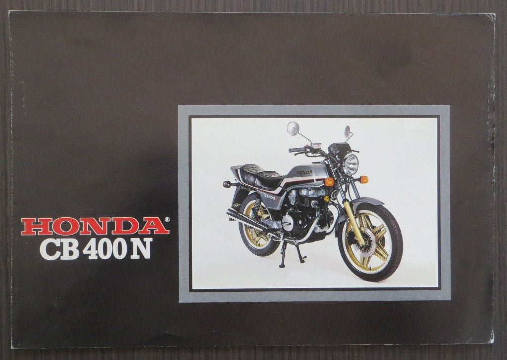 Folder Honda CB 400 N - 1982 (Nederlands) - 4 blz, Motoren, Handleidingen en Instructieboekjes, Verzenden, Honda