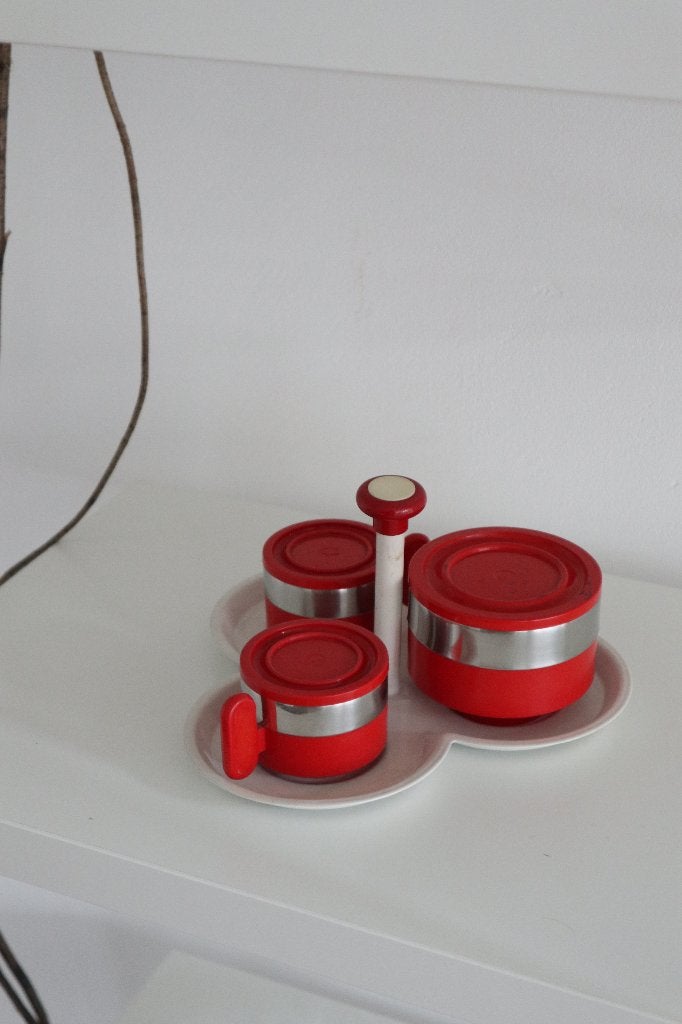 Vintage Morinox koffie set / Retro space age mid century 80, Huis en Inrichting, Keuken | Servies, Overige materialen, Overige typen