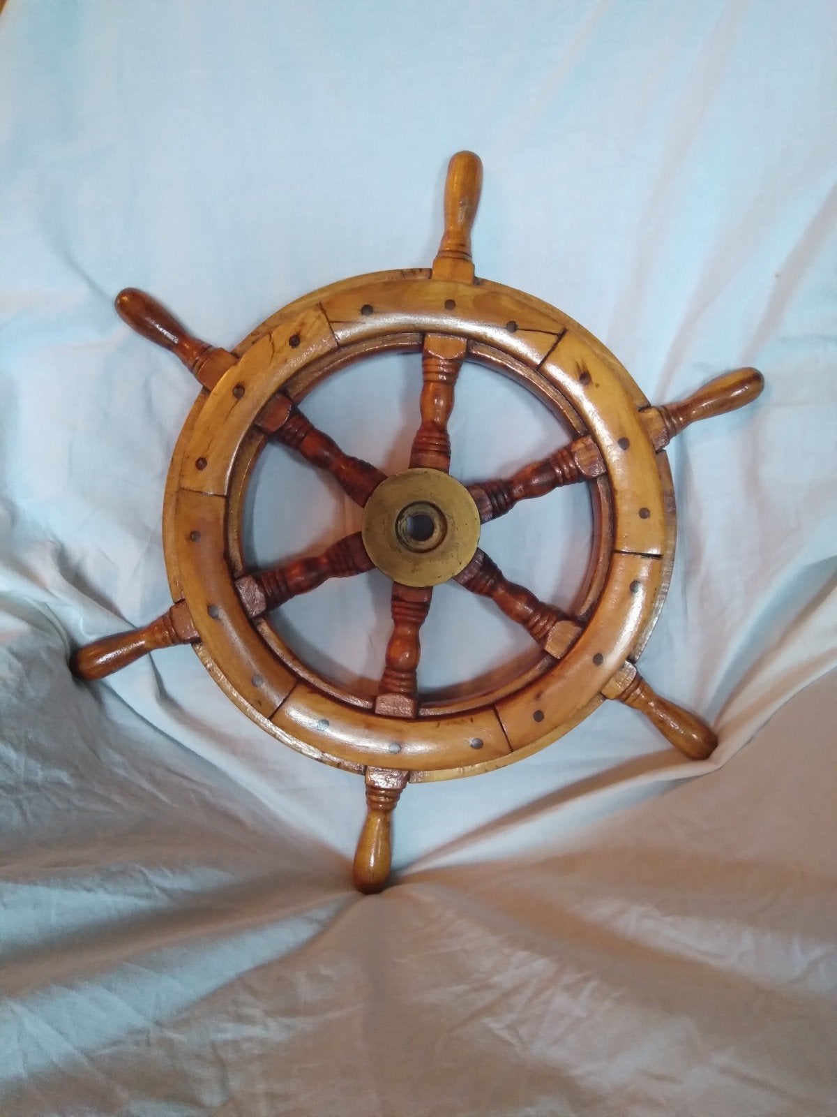 Roer stuurwiel houten stuurrad, Ophalen of Verzenden