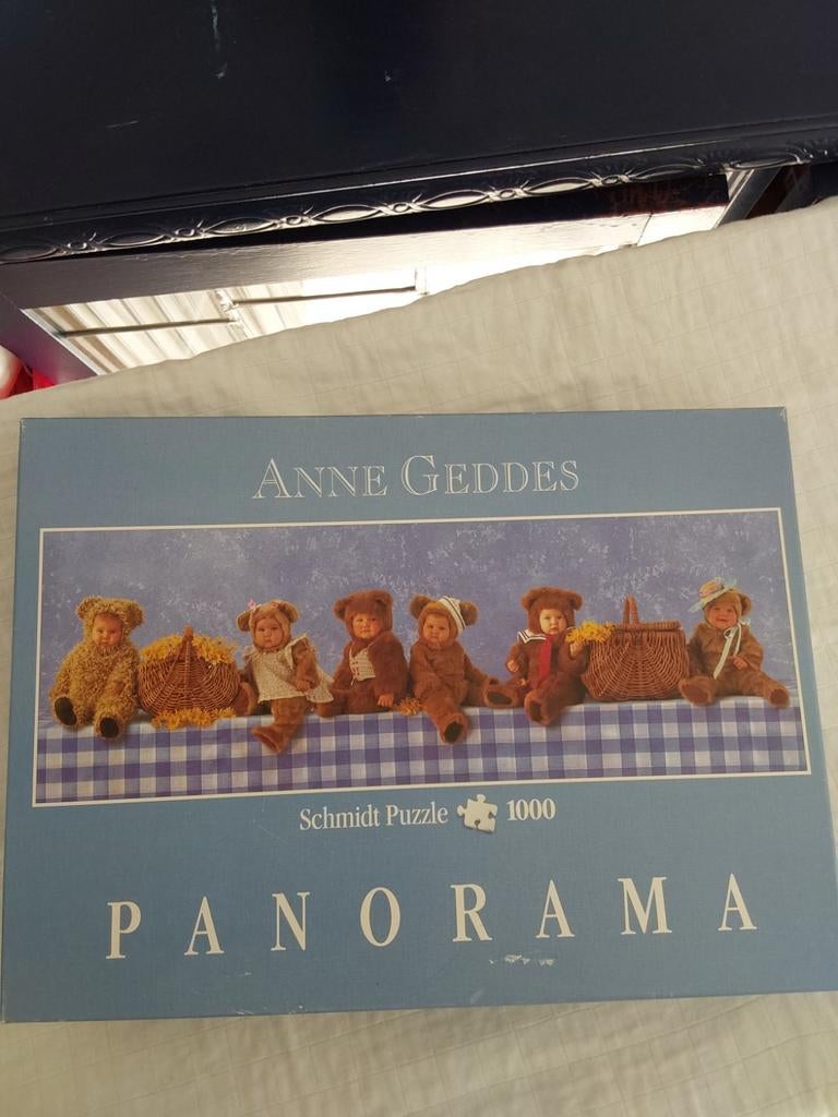 Anne Geddes Panorama Puzzel - 1000 stukjes, Ophalen of Verzenden, 500 t/m 1500 stukjes, Gebruikt, Legpuzzel