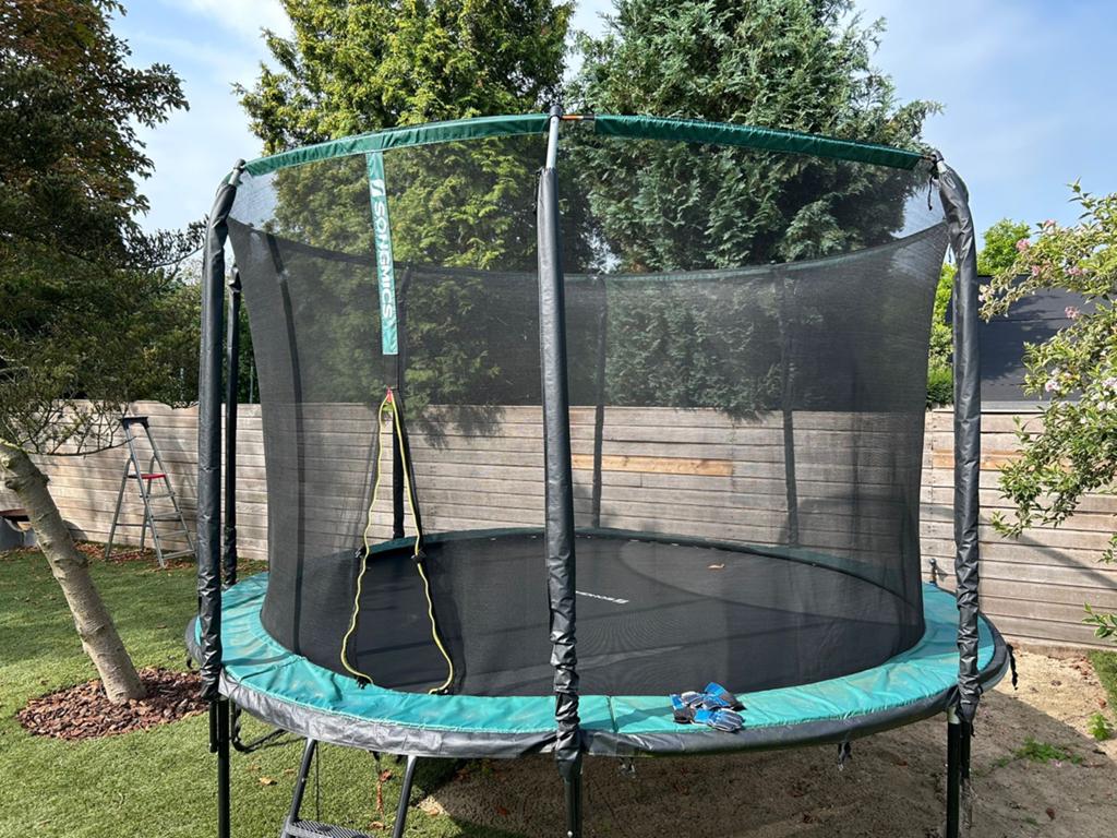 Songmics trampoline onderdelen – 366cm net, trap en poten, Ophalen, Zo goed als nieuw