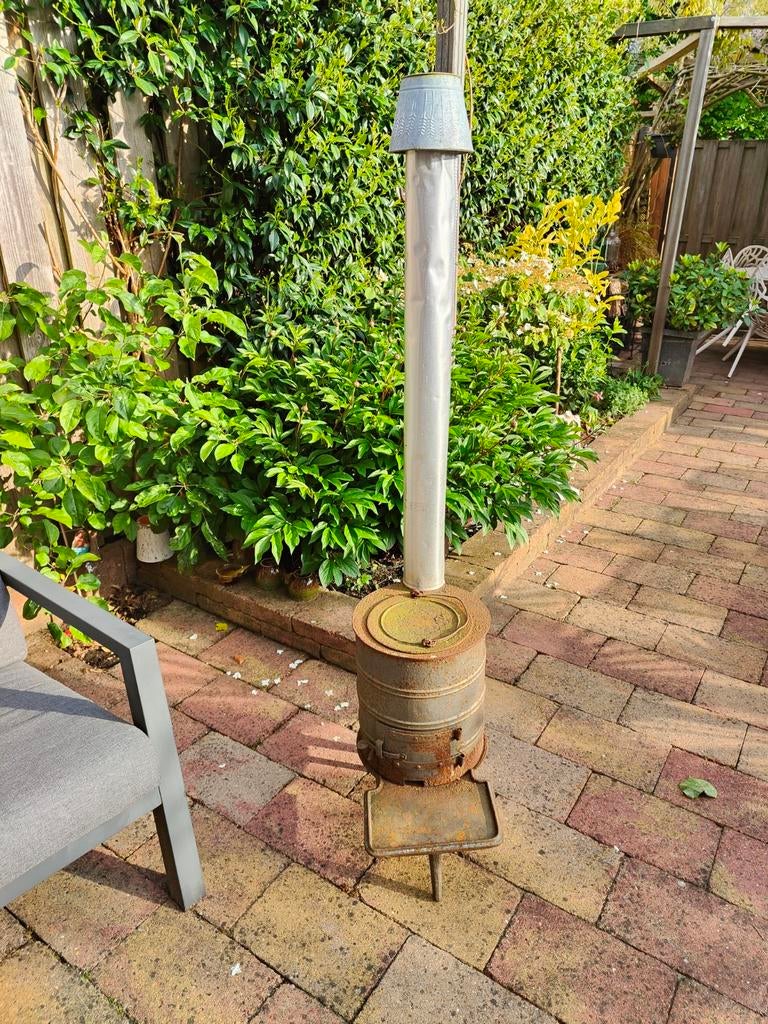 Kleine tuinkachel van gietijzer, Tuin en Terras, Ophalen, Gebruikt