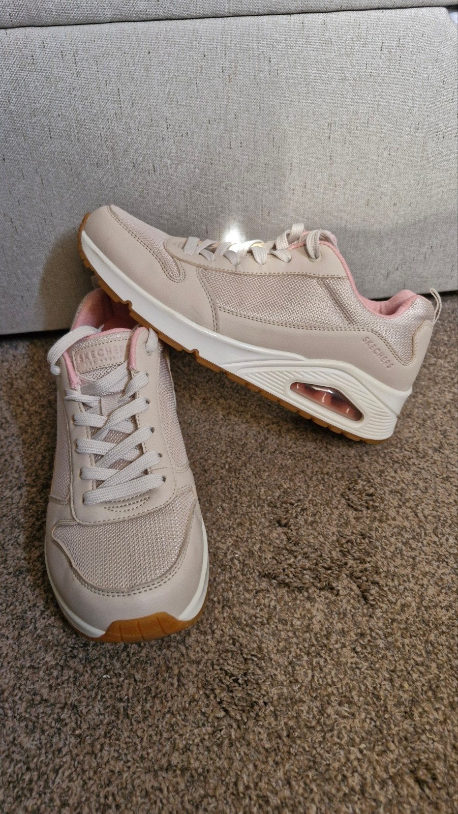 Skechers Air Cooled Memory Foam sneakers maat 40, Kleding | Dames, Ophalen, Skechers, Beige, Sneakers of Gympen