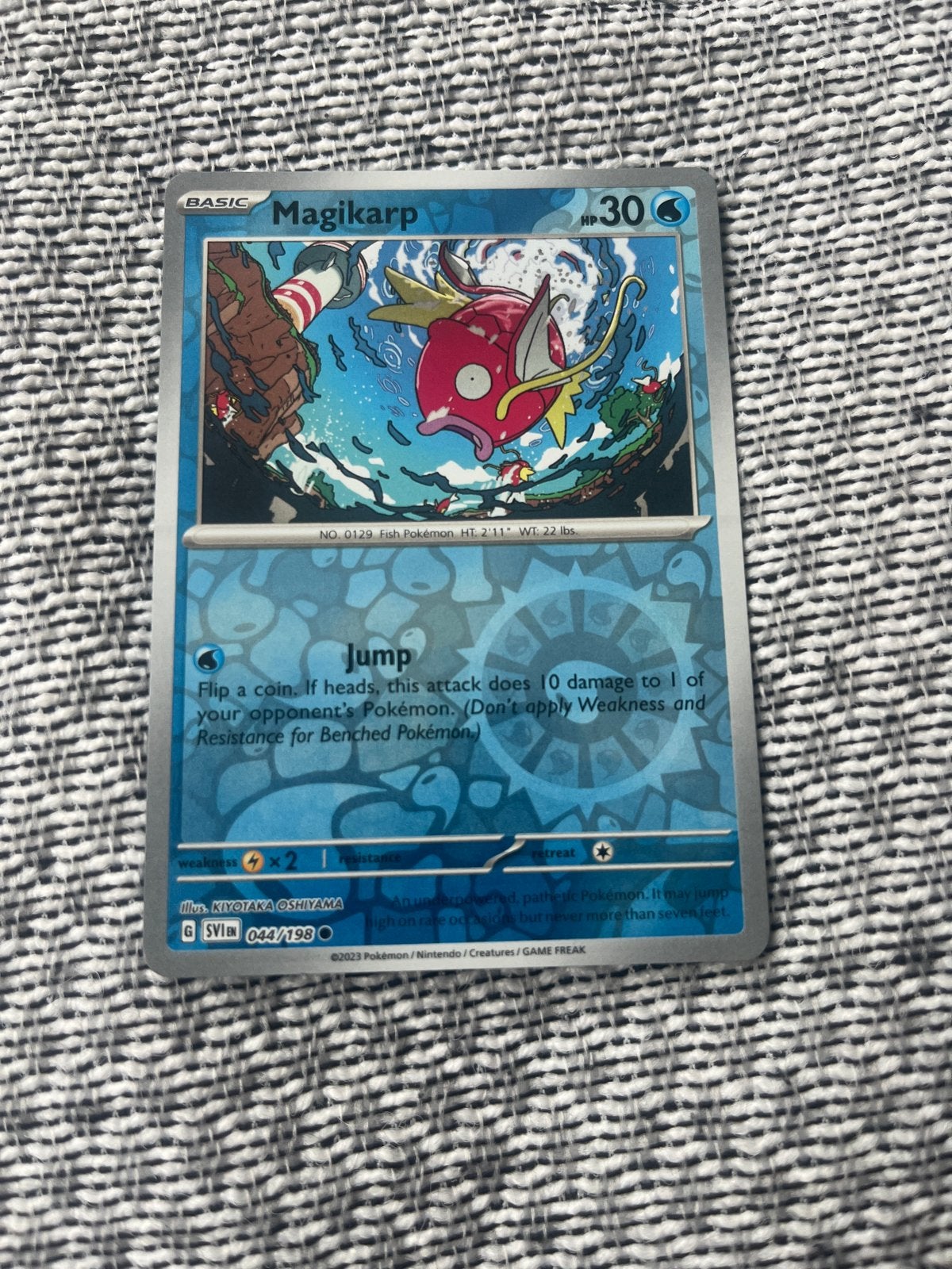 Magikarp Pokémon kaart - Basic - 044/198, Ophalen of Verzenden, Zo goed als nieuw, Losse kaart