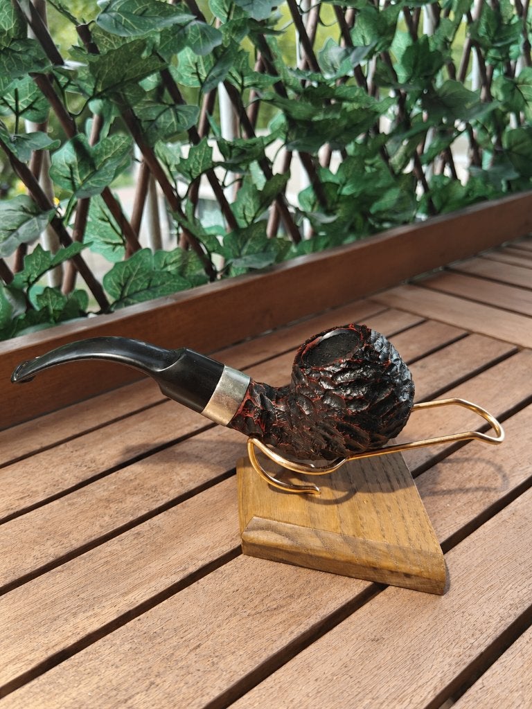 Peterson XL02 – gebogen rustieke pijp met metalen band, Ophalen of Verzenden, Gebruikt, (Water)pijp