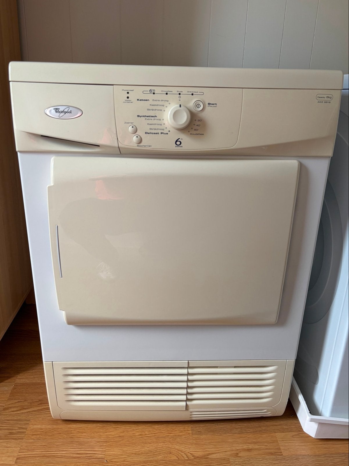 Whirlpool AWZ 9816 Condensdroger 6kg, Ophalen, 6 tot 8 kg, Gebruikt, Voorlader