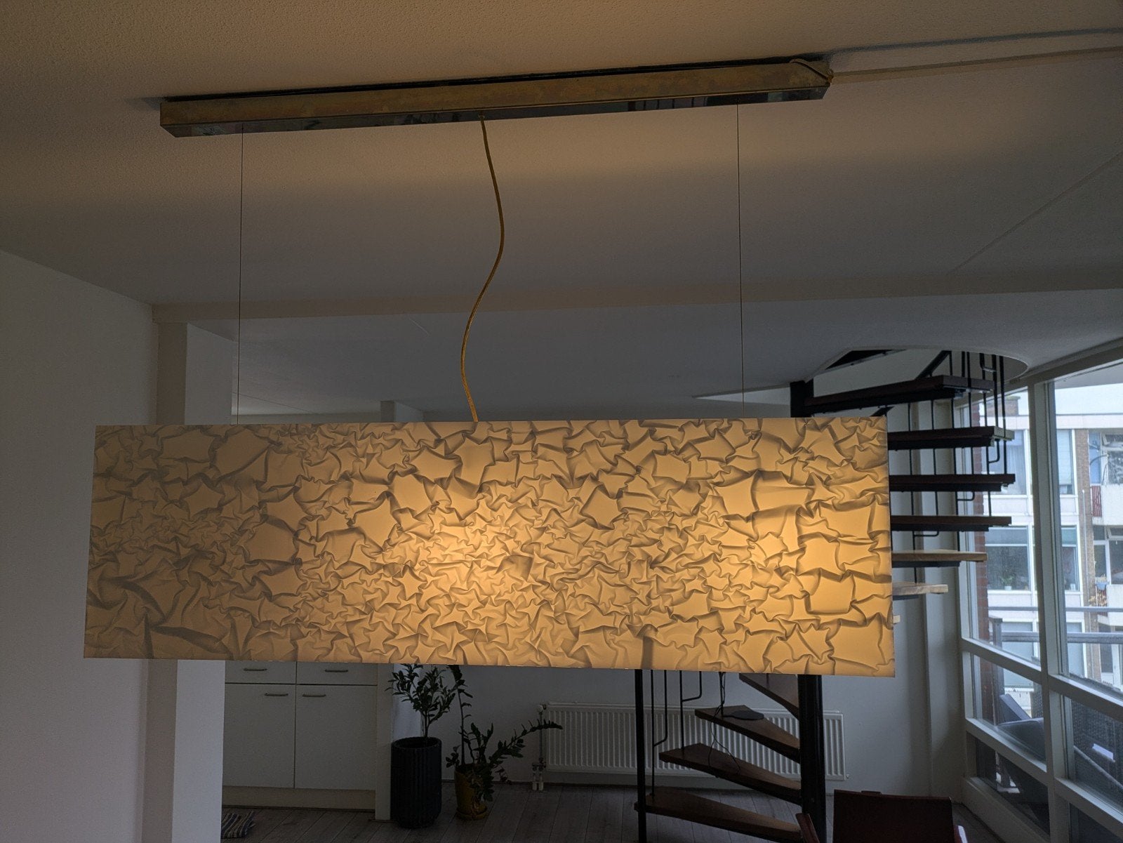 FontanaArte Elvis hanglamp - Charles Williams (1999), Huis en Inrichting, Lampen | Hanglampen, Gebruikt, Textiel, E27 (groot)