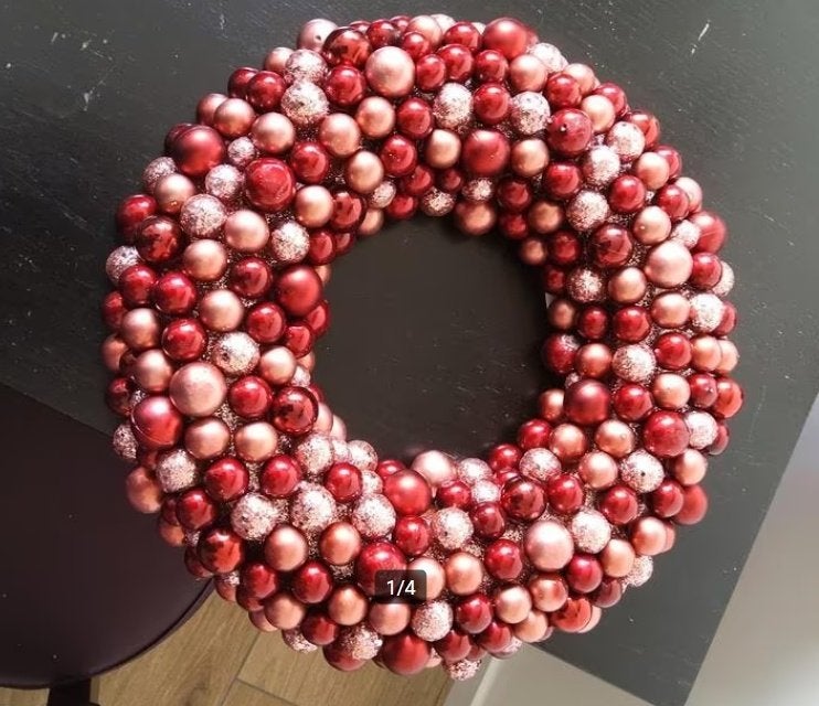kerstkrans kerstversiering 3 plus 1 gratis, 33 cm, Krans, Nieuw, Ophalen of Verzenden